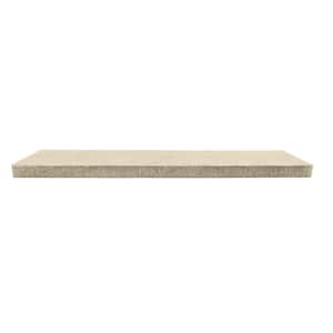 48 in. x 10 in. Vanilla Bean Stacked Stone Faux Stone Siding Wall Cap