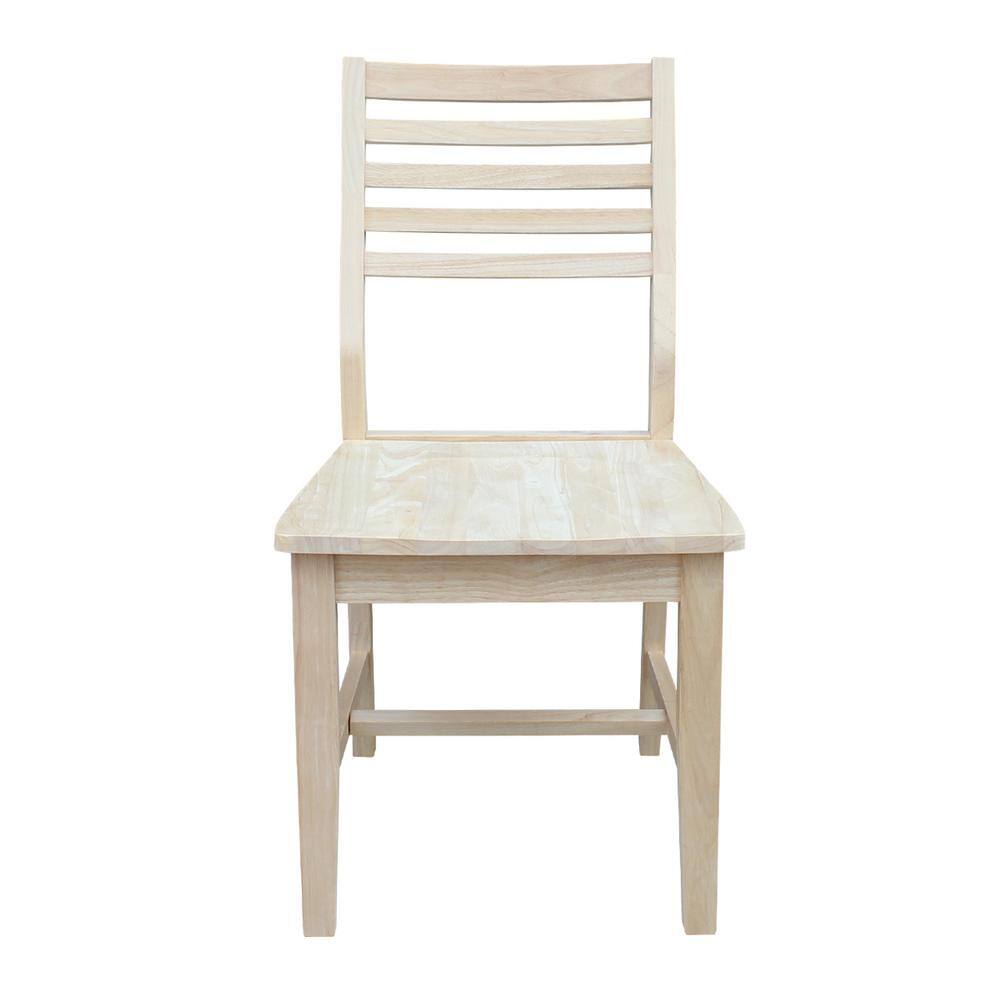 Highland Brown Solid Wood Ladderback Dining Side Chair