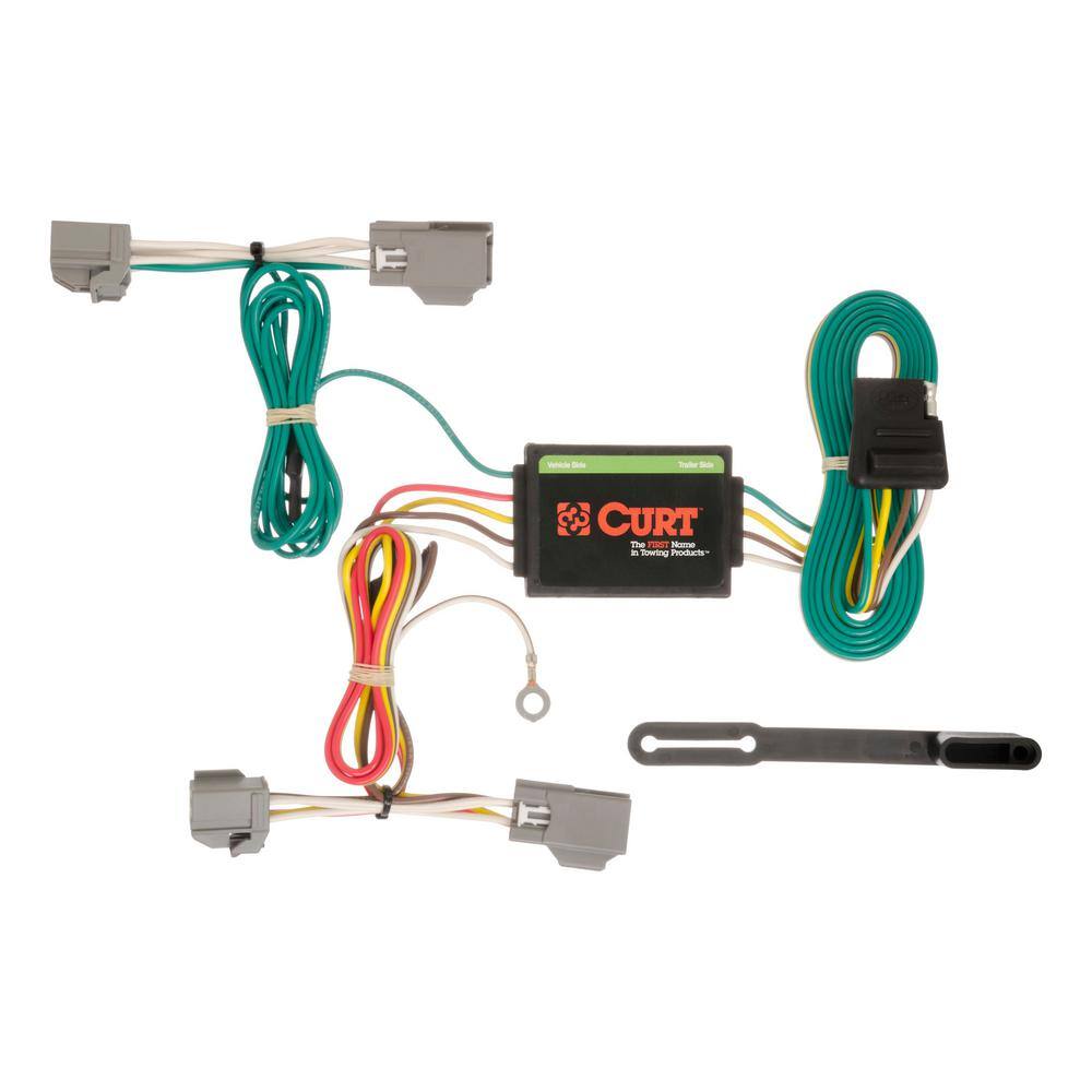 CURT Custom Vehicle-Trailer Wiring Harness, 4-Way Flat Output, Select