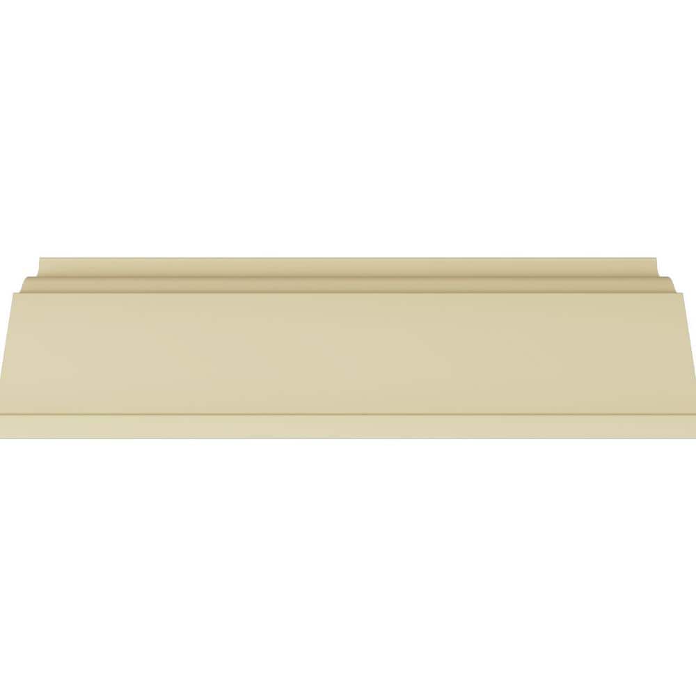 Elegant White Polyurethane Crown Moulding with Ornate Design