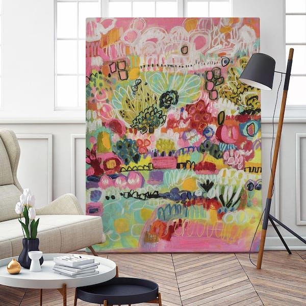 Giant Art 54 in. x 72 in. "Boho by Karen Fields Wall WAG114353A8 - The Home