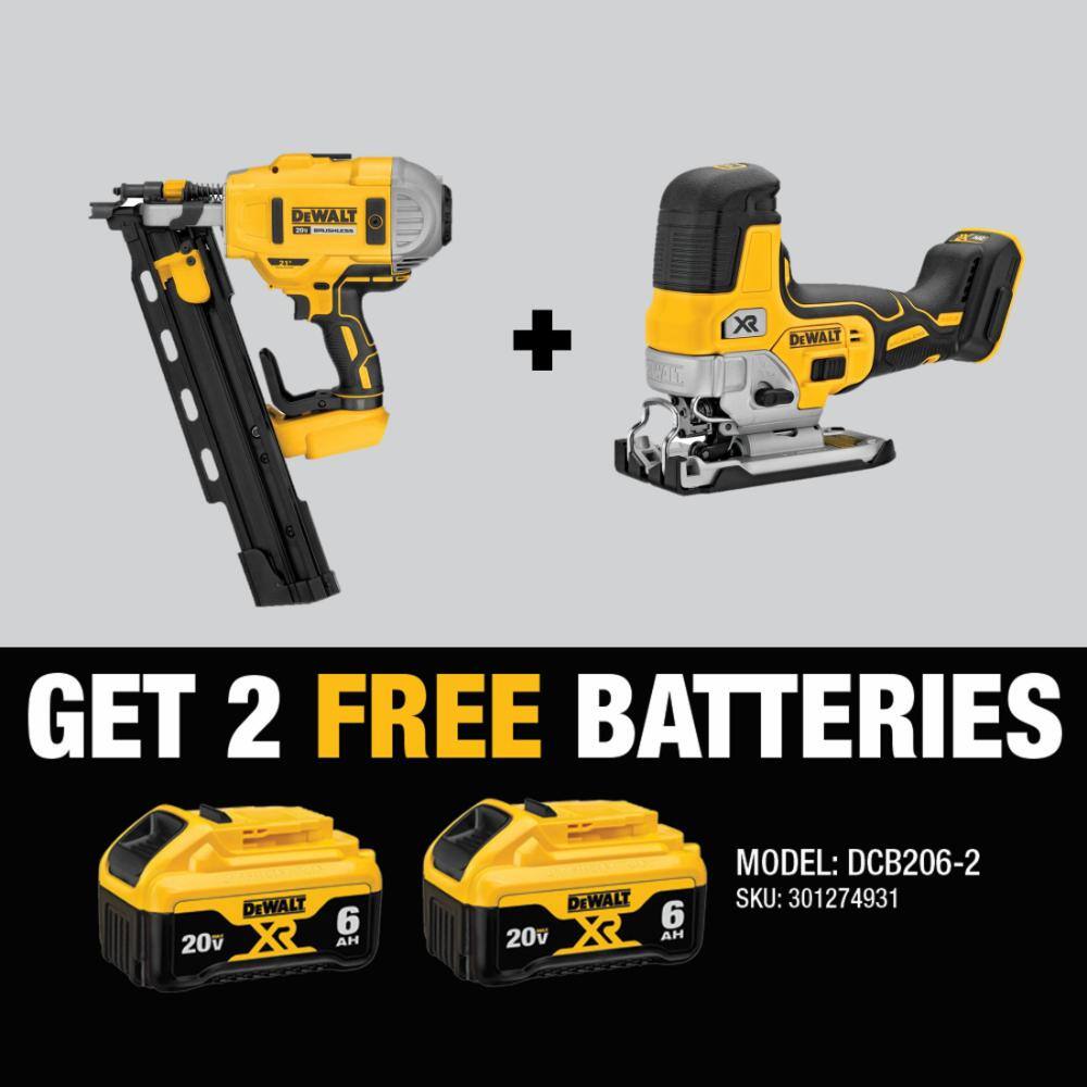DEWALT 20V MAX XR LithiumIon Cordless Brushless 2Speed 21° Plastic