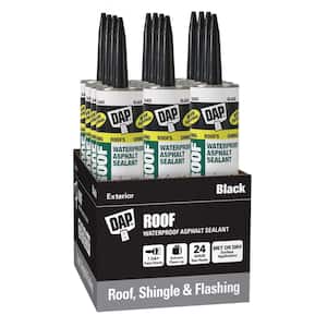 10.1 oz. Black Waterproof Roof Sealant (12-Pack)