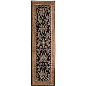 Lyndhurst Black/Tan 2 ft. x 16 ft. Border Runner Rug