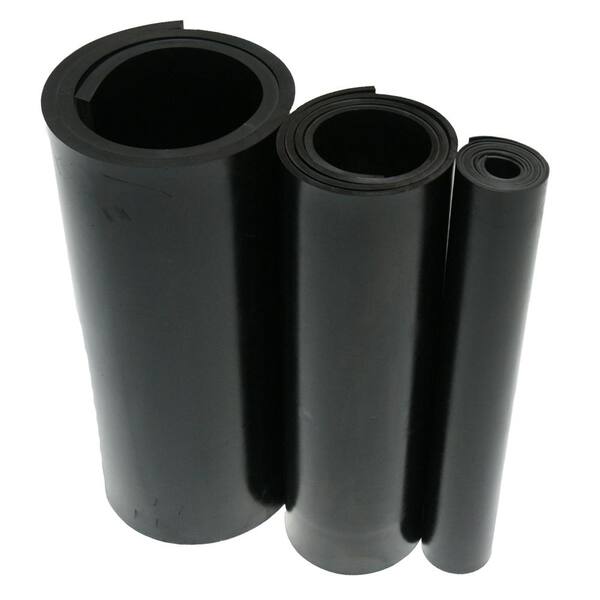 1/8 Thick Black Bendable Oil-Resistant Ultra Soft Buna-N Foam Strips with  Adhesive Back 1/2 Wide x 10 Ft.