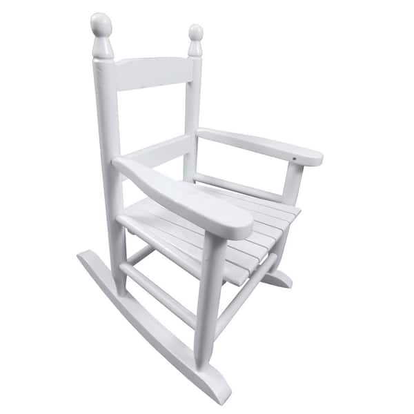 Tatayosi Children's White Wooden Outdoor Rocking Chair
