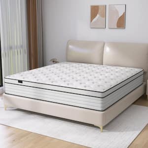 White Full Medium Memory Foam 14 in. Bed-in-a-Box Mattress