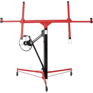 11 ft. Black and Red Drywall Lift Panel Lift Drywall Panel Hoist Jack Lifter