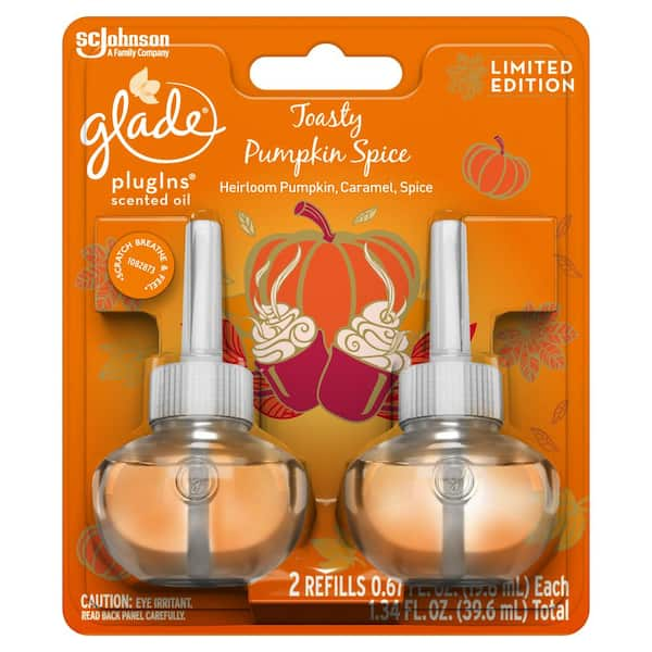 Glade 1.34 fl. oz. Toasty Pumpkin Spice Scented Oil Plug-In Air ...