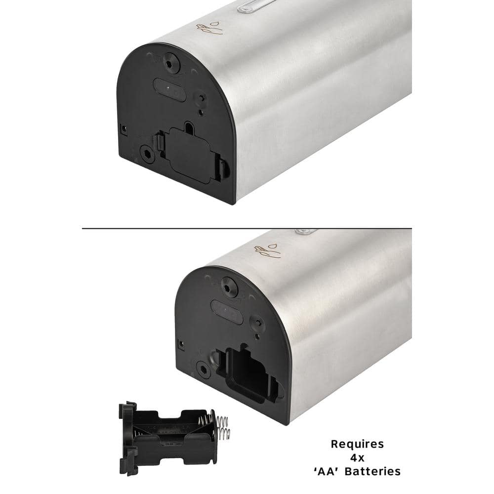 Stainless Steel Automatic Wall-Mounted Soap and Sanitizer Dispenser
