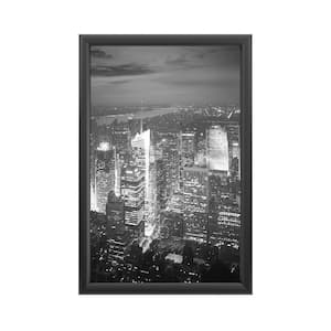 "Times Square" by Nina Papiorek Framed with LED Light Landscape Wall Art 16 in. x 24 in.