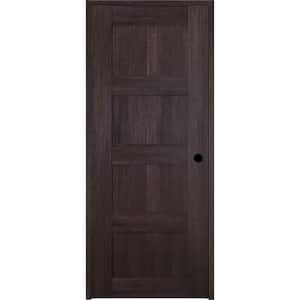 32 in. x 80 in. Vona Left-Handed Solid Core Veralinga Oak Textured Wood Single Prehung Interior Door