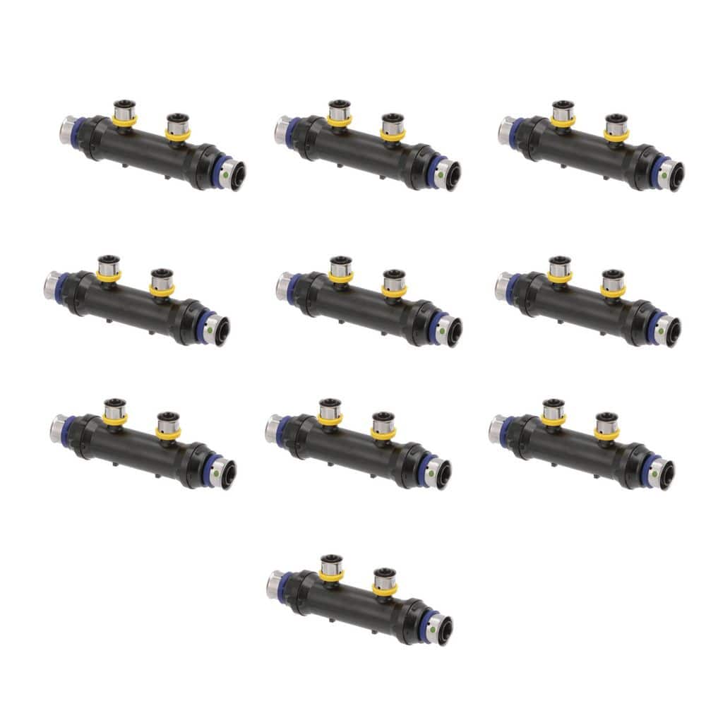 PureFlow 3/4 in. x 3/4 in. x 1/2 in. Press Polysulfone Manifold-2 Outlets (10-pack) price history on PriceWatchPro