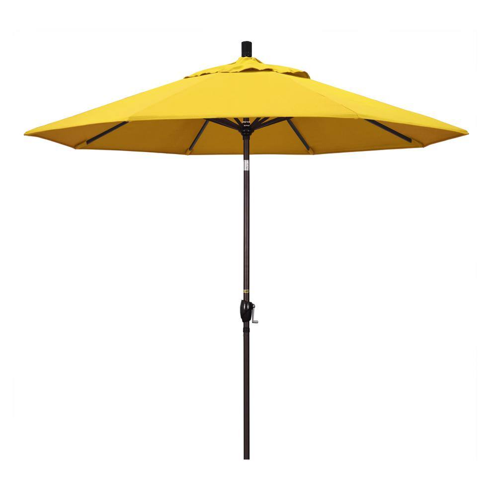 9 ft. Aluminum Push Tilt Patio Umbrella in Lemon Olefin price history on PriceWatchPro