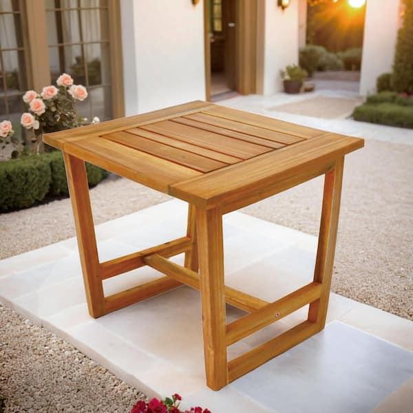 Dayo Arcacia Wood Patio Outdoor Side Table