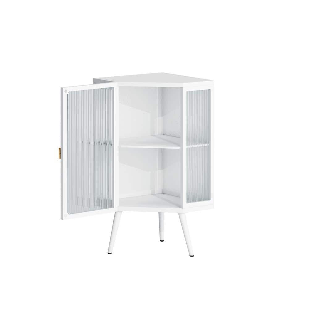 XUJMK 22 in. W x 17 in. D x 32 in. H White Linen Cabinet