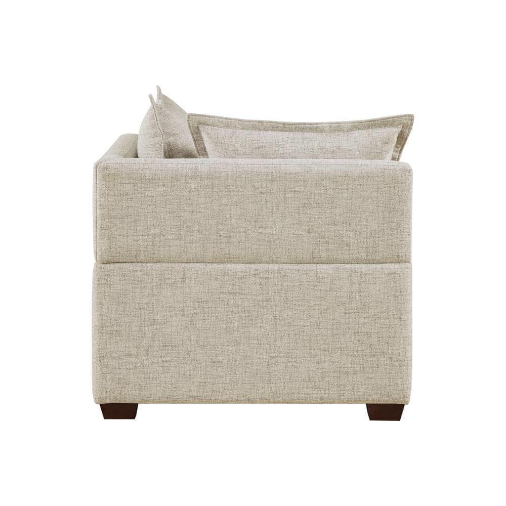 Molly 35" Linen Modular Corner Chair
