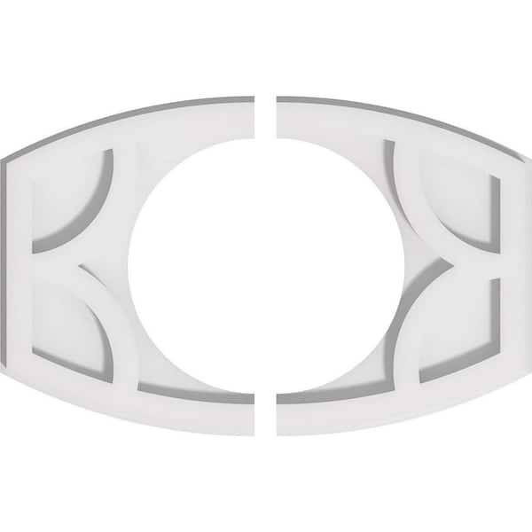 Ekena Millwork 1 in. x 14 in. x 9.375 in PVC Medallion Moulding