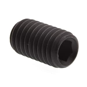 M8-1.25 x 14 mm Metric Black Oxide Coated Steel Set Screws (10-Pack)