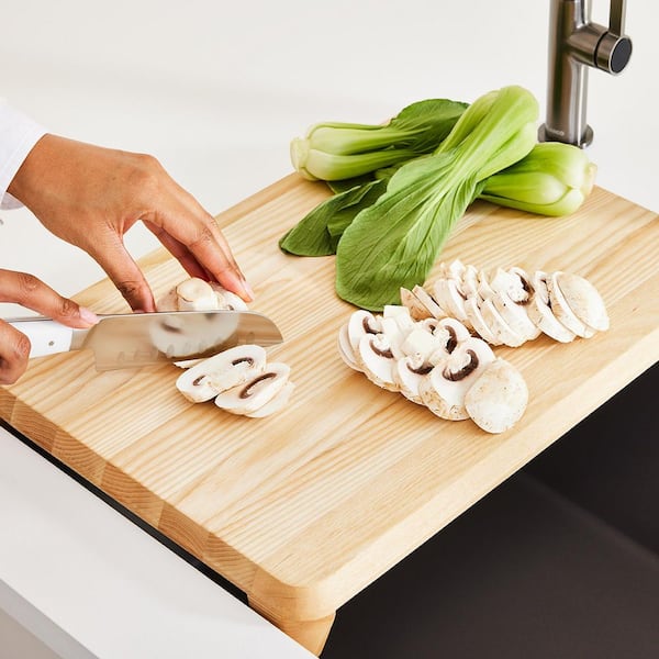 Blanco Inteos 17.91 in. x 13.15 in. Rectangle Wood Cutting Board