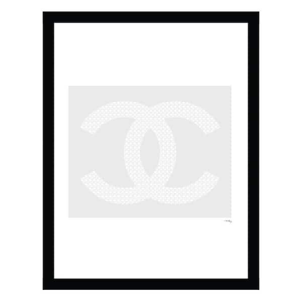 VENICE BEACH Collections Fashion Designer Lit Logo by Fairchild Paris Framed Graphic Print Abstract Poster Art Print 18 in. x 14 in.