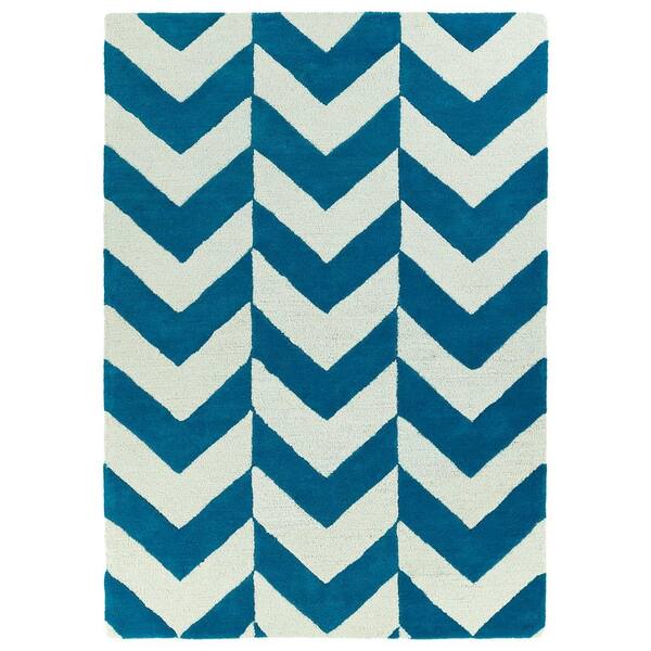 Kaleen Trends Turquoise 5 ft. x 7 ft. Area Rug