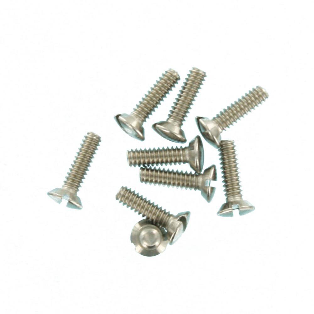 Stainless Steel Oval Head Slot Machine Screws, 1/2 Inch, 100-Pack