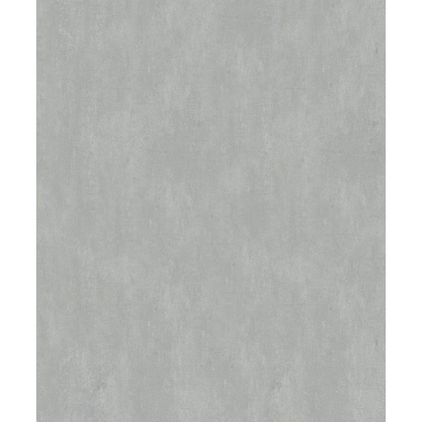 Unbranded Smooth Concrete Effect Grey Matte Finish Vinyl on Non-Woven Non-Pasted Wallpaper Roll