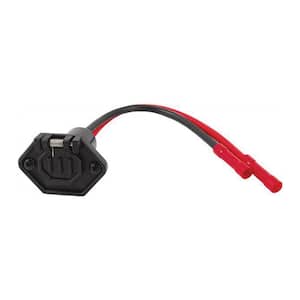 Heavy-Duty 12V Trolling Motor Connector Receptacle - 2-Wire, 8 AWG, Female