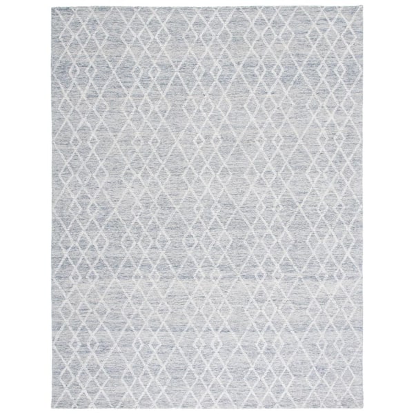 SAFAVIEH Metro Gray/Ivory 8 ft. x 10 ft. Diamond Geometric Area Rug