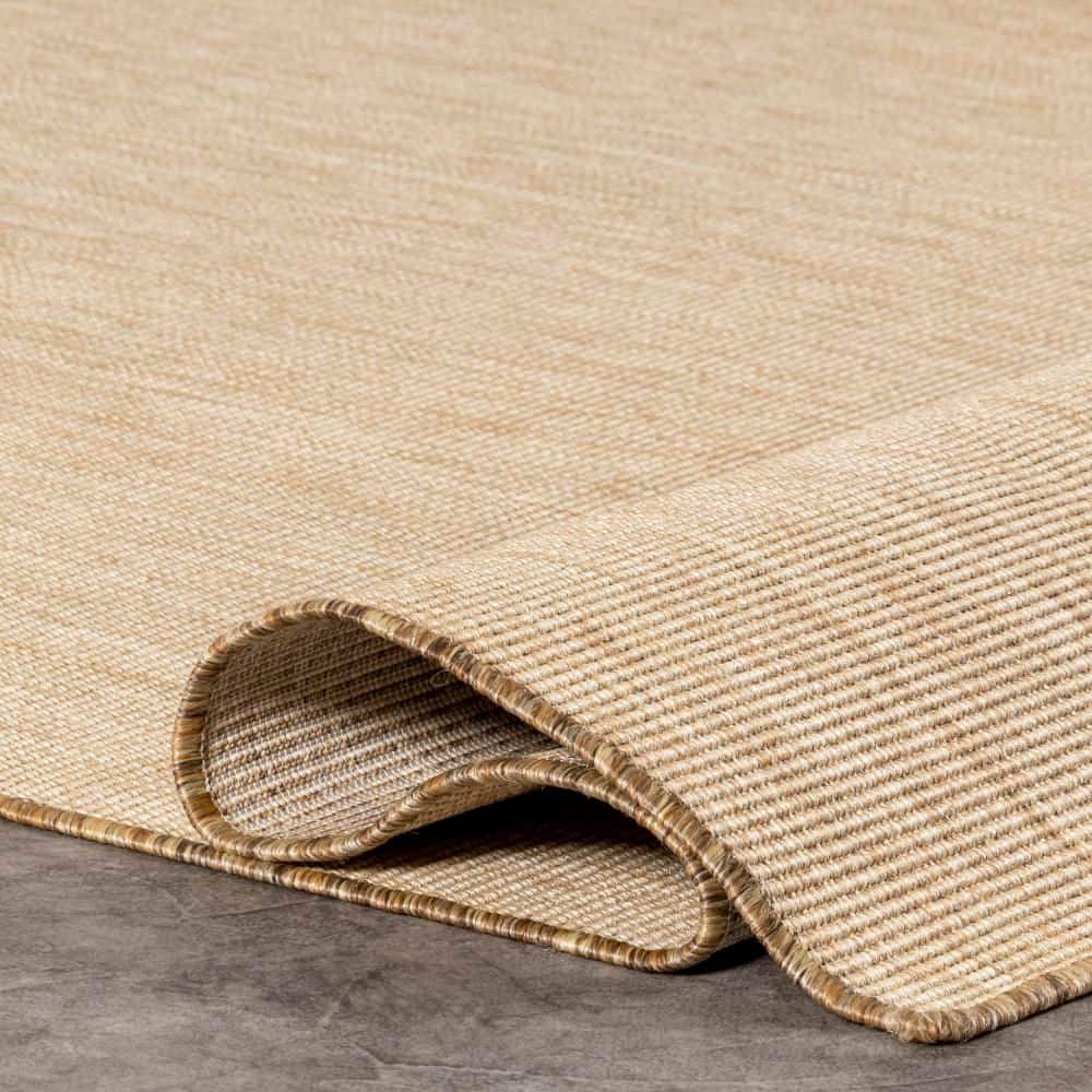 Nakia Natural Flat Woven Synthetic 2' x 3' Indoor/Outdoor Rug