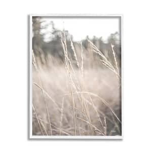 Warm Rural Field Tall Grass Countryside Scenery by Donnie Quillen Framed Nature Art Print 30 in. x 24 in.