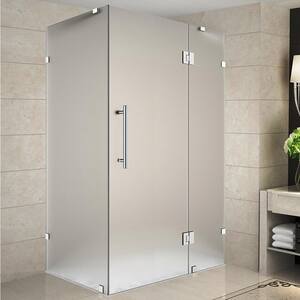 Aston Avalux 60 in. x 36 in. x 72 in. Rectangular Pivot Frameless