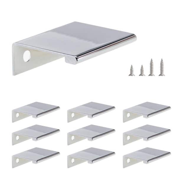 Richelieu Hardware Lincoln Collection 1 in. (25 mm) Modern Chrome Cabinet Egde Pull (10-Pack)