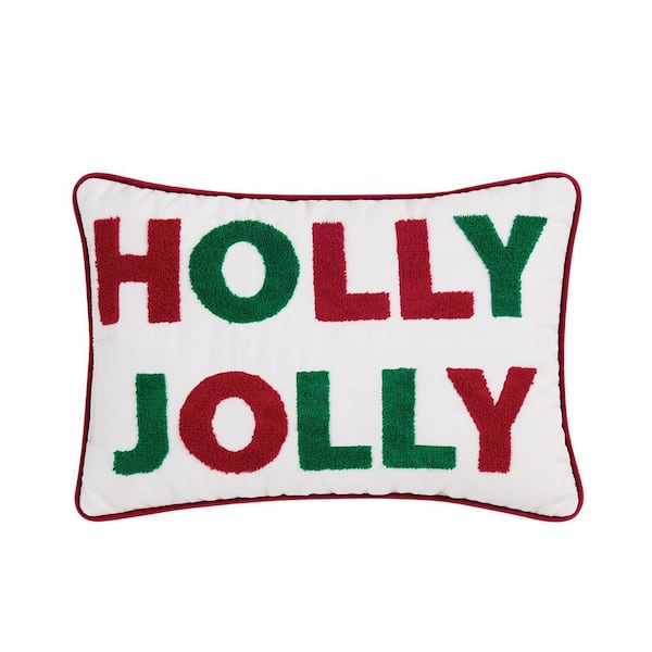 Truly Soft Holly Jolly 12x18 Decorative Pillow