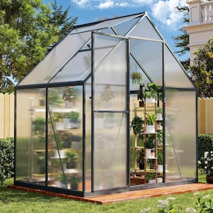 Sizzim 6 ft. W x 4 ft. D x 6.5 ft. H Greenhouse