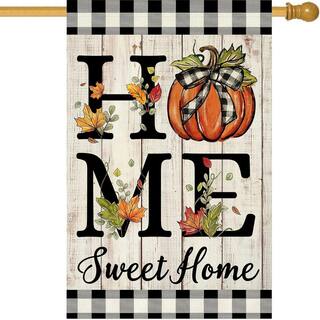 Bandiera Da Giardino Toland 'Scarecrow Harvest' 28x40 Cm – 100% Poliestere, Resistente Ai Raggi UV