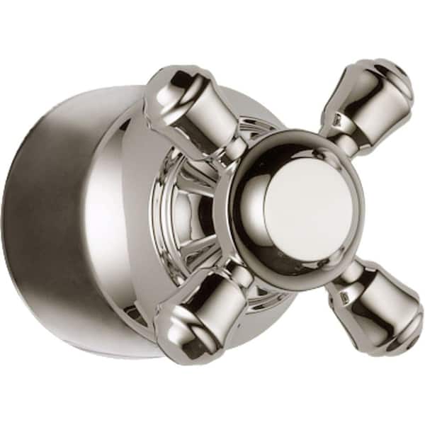 Delta Cassidy Hand Shower/Diverter Valve Metal Cross Handle in Polished Nickel