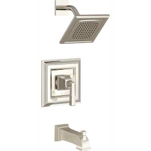 Town Square S Tub and Shower Faucet Trim Kit for Flash Rough-in Valves in Polished Nickel (Valve Not Included)