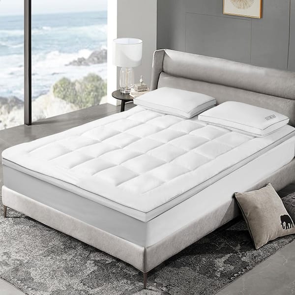 SCOTT LIVING FB-2-SL 3 in. Plush No Pocket Down California King Mattress Topper