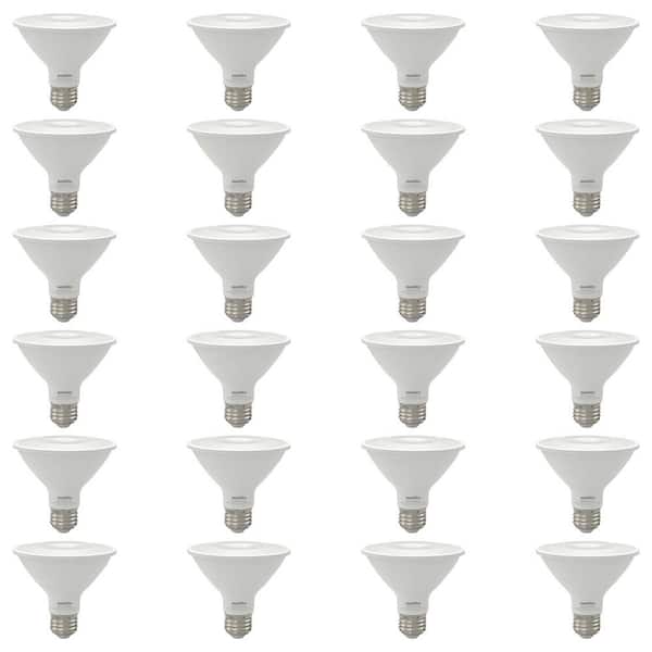 Sunlite 75-Watt Equivalent PAR30 Dimmable Floodlight ENERGY STAR E26 Base LED Light Bulb, Daylight 5000K (24-Pack)