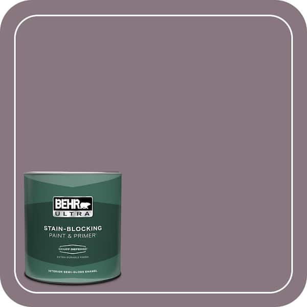BEHR ULTRA 1 qt. #ECC-18-3 Blooming Wisteria Extra Durable Semi-Gloss Enamel Interior Paint & Primer