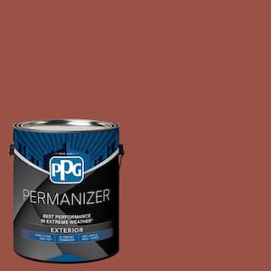 1 gal. PPG16-29 Hunt Club Red Satin Exterior Paint