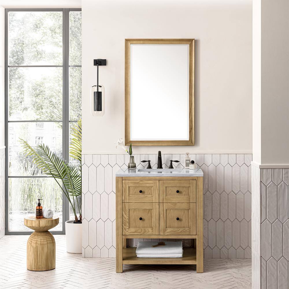 Light Natural Oak 30" Single Freestanding Vanity Base