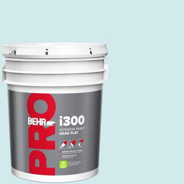 BEHR PRO 5 gal. #540C-1 Mineral Water Dead Flat Interior Paint