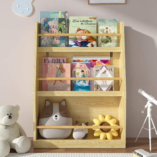 Nature 22.83 in. W x 31.50 in. H Wood Freestanding Magazine Rack