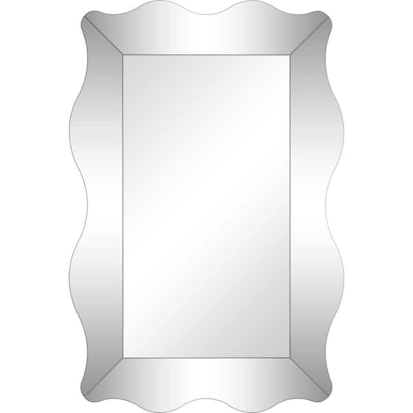 Camden Isle Antonella 36 in. x 24 in. Modern Irregular Framed Decorative Mirror