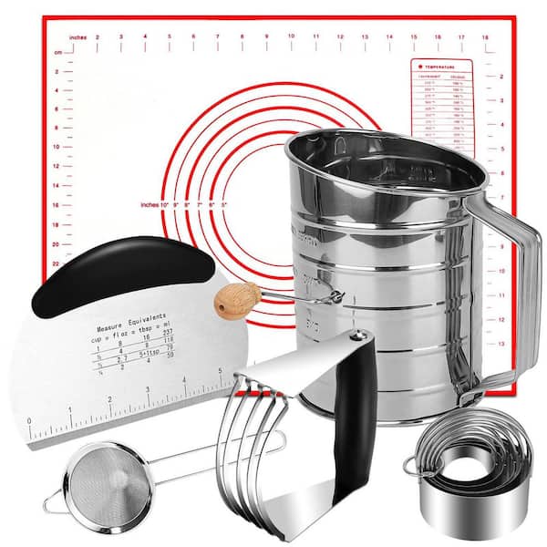 Pastry Tool Sets Include Stainless Steel Pastry Blender Set with Pastry Cutter, Biscuit Cutter, Dough Cutter