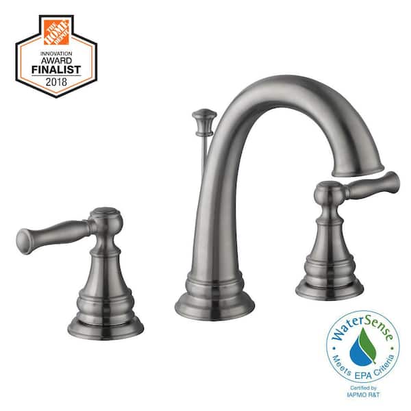 Fairway 8 in. Widespread 2-Handle High-Arc Bathroom Faucet in Brushed Nickel Fairway 8 in. Widespread 2-Handle High-Arc Bathroom Faucet in Brushed Nickel