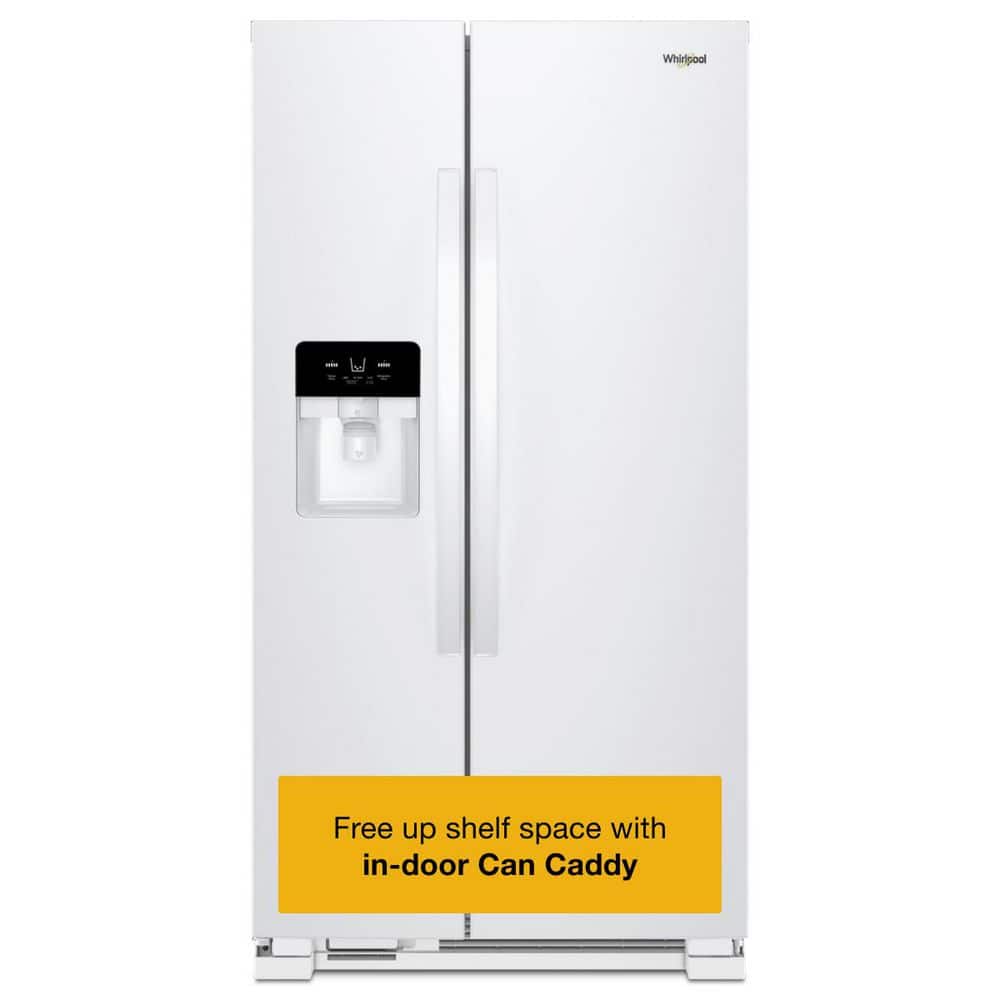 Whirlpool 21.4 cu. ft. Side by Side Refrigerator in White